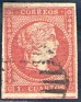 Spain 1856 Isabel II 4 Cu. Rojo Edifil 48. España 1856 48. Subida por susofe